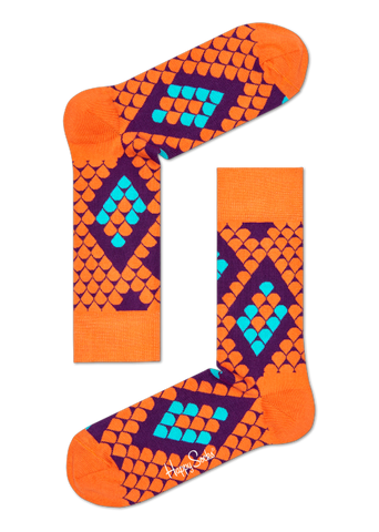 Socks - Snake Orange/Purple