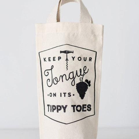 Reusable Wine Tote - Tippy Toes