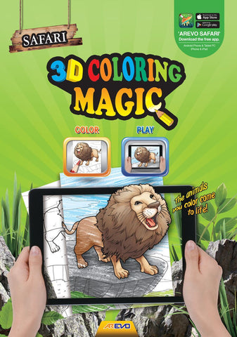 Evo Safari 3D Colouring Book