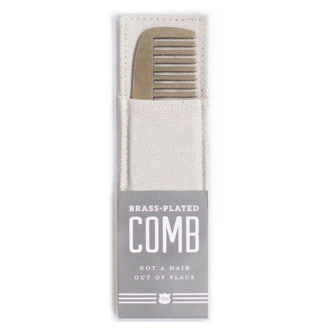 Not A Hair Out Of Place Brass Comb