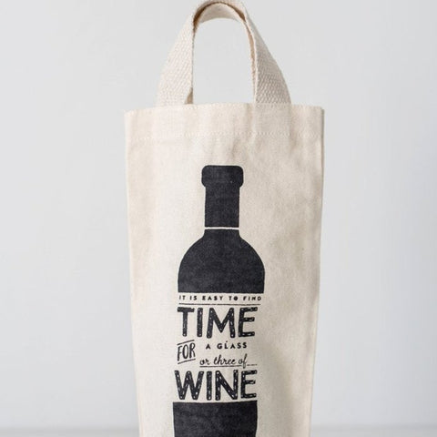 Reusable Wine Tote - Time for Wine