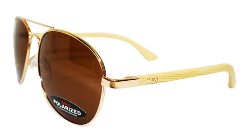 Wooden Sunglasses - Aviator Maverick Plain